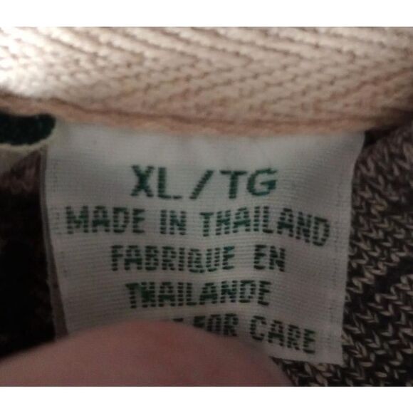 Reebok Golf Shirt Men's extra large Polo Navy Tan Short‎ Sleeve - Picture 6 of 8